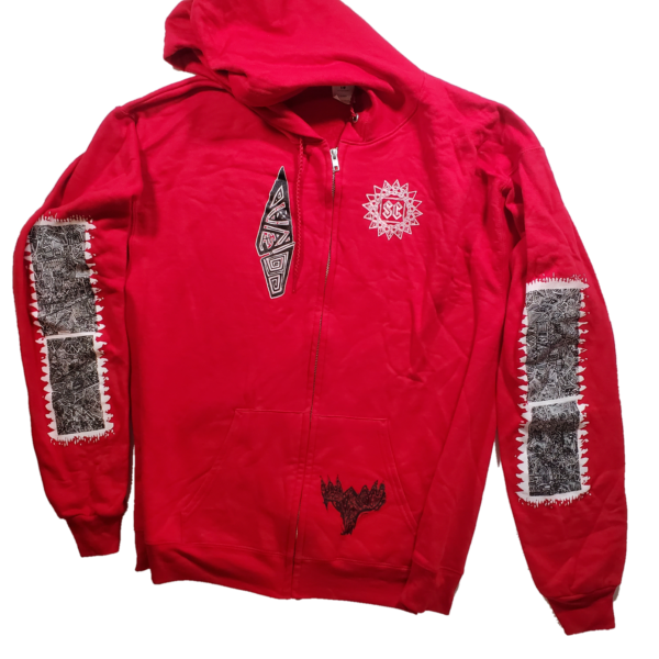 Moose Hoodie Red