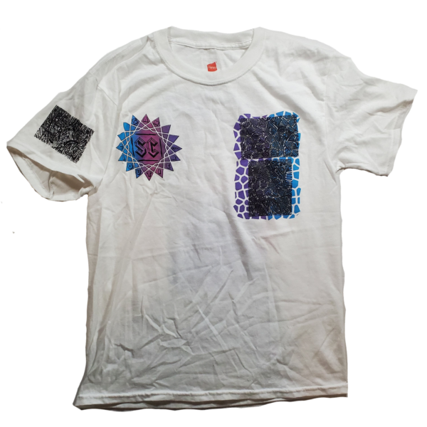 Blend Tee White/Purple