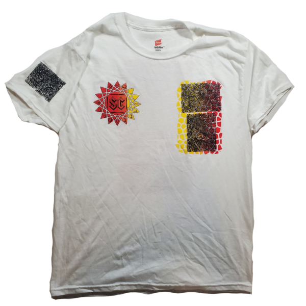 Blend Tee White/Red